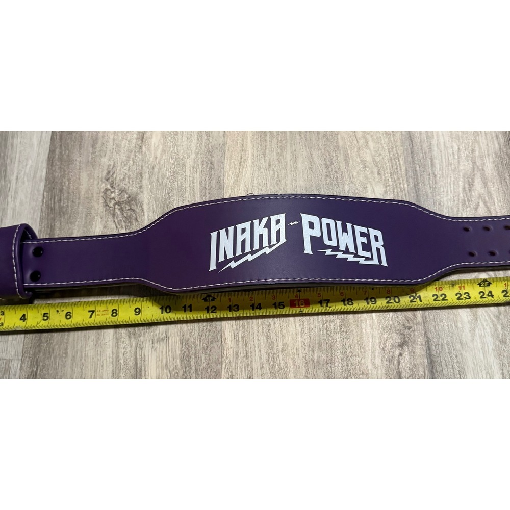 INAKA POWER Purple Weightlifting‎ Belt Double Prong Lever Gym Workout Support